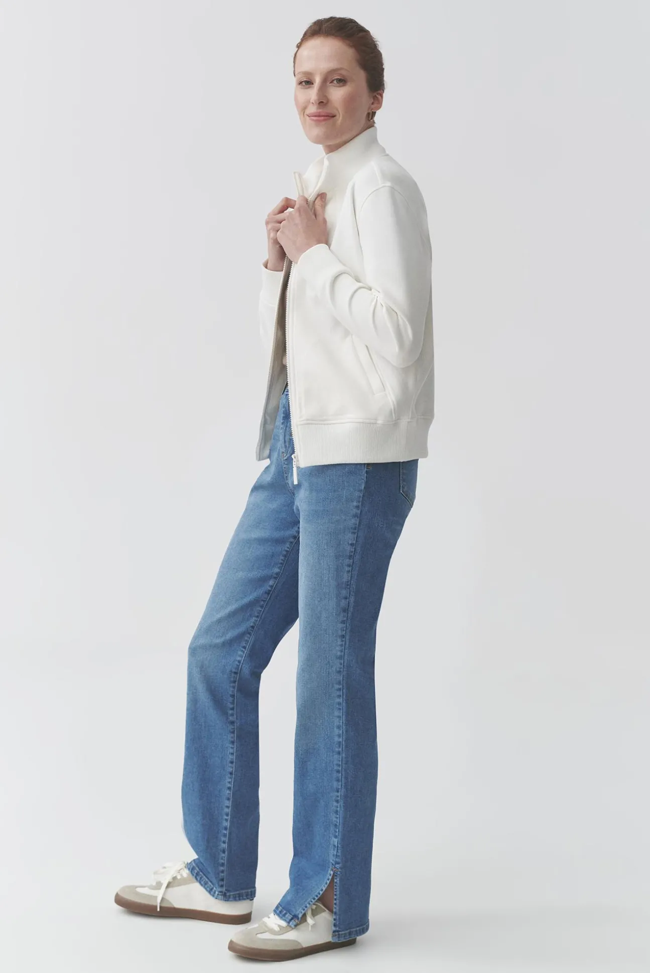 BAWEŁNIANA BLUZA ZE STÓJKĄ — TONIA