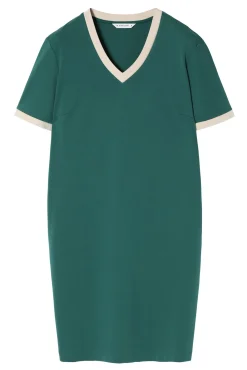BAWEŁNIANA SUKIENKA Z KRÓTKIM RĘKAWEM - ELNA