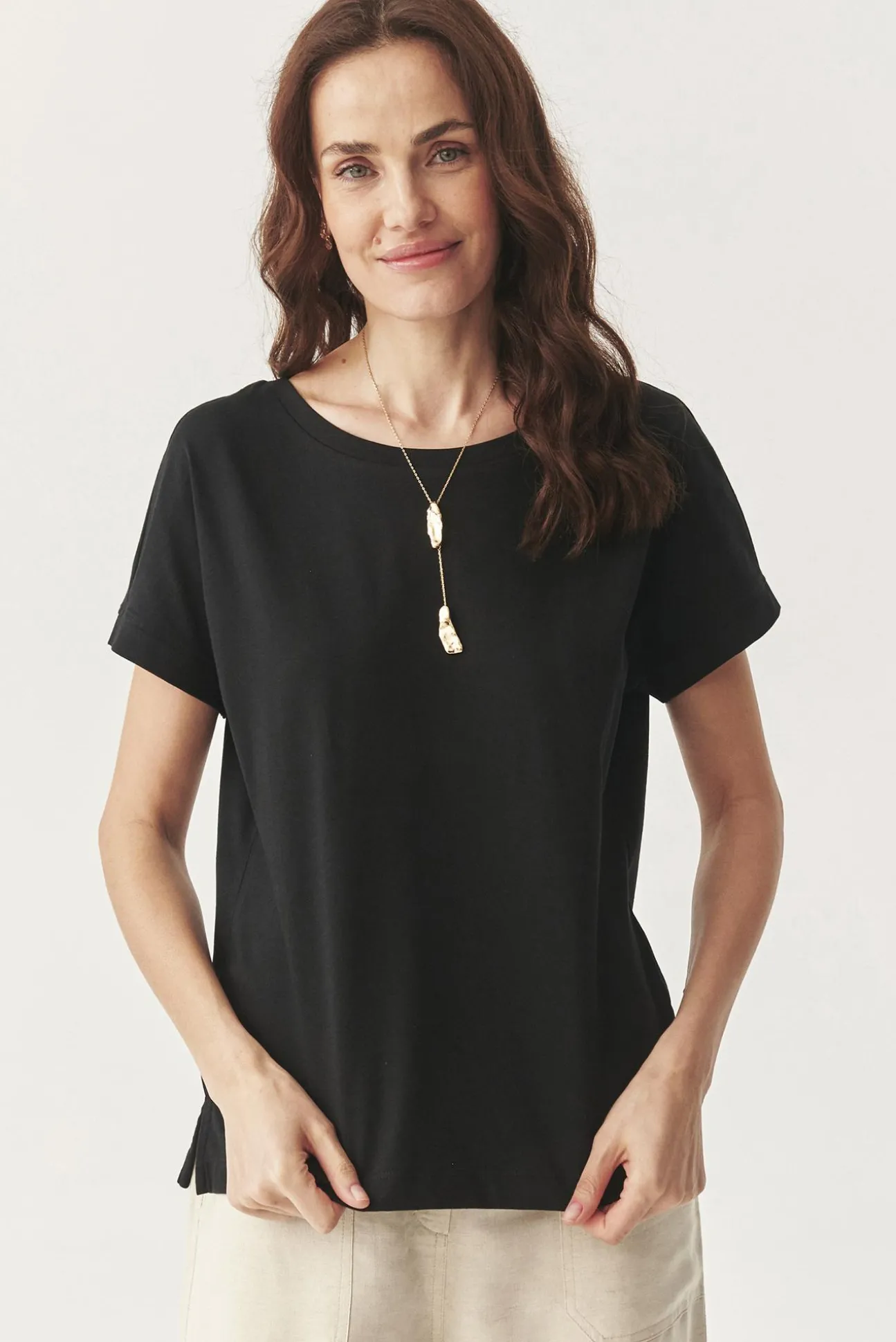 BAWEŁNIANY T-SHIRT - ANOKO
