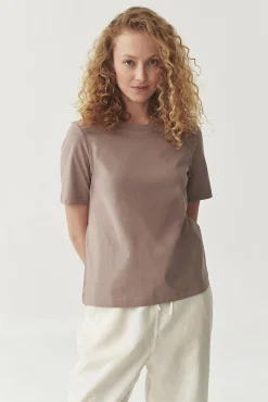 BAWEŁNIANY T-SHIRT DAMSKI — SORIA