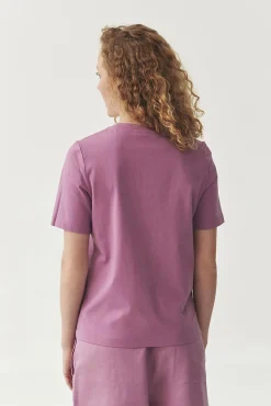 BAWEŁNIANY T-SHIRT DAMSKI — SORIA