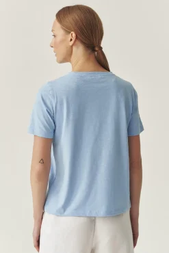 BAWEŁNIANY T-SHIRT Z KIESZONKĄ - DELQI