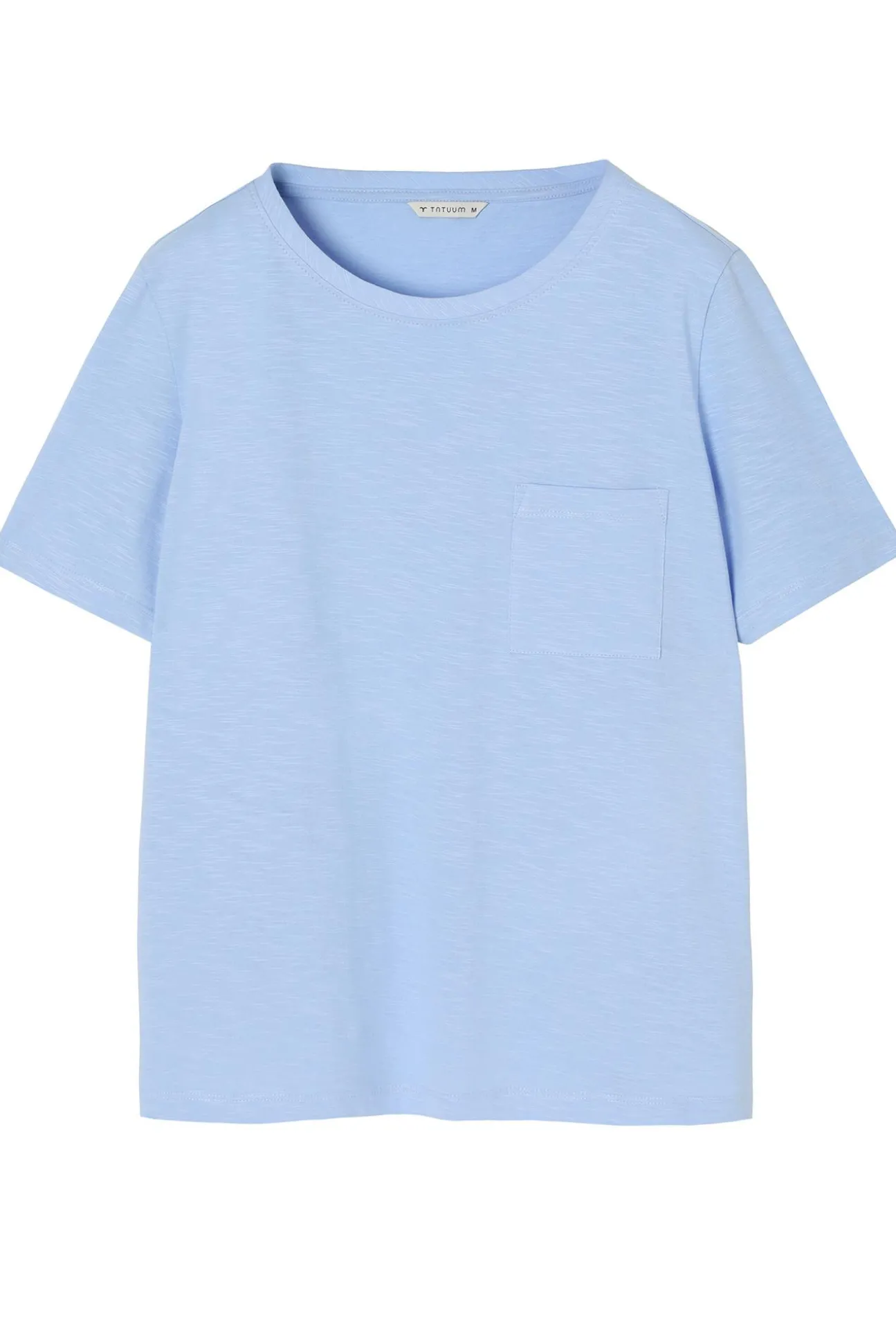 BAWEŁNIANY T-SHIRT Z KIESZONKĄ - DELQI