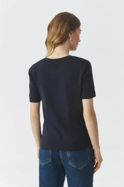 BAWEŁNIANY T-SHIRT Z KRÓTKIM RĘKAWEM — KIRI