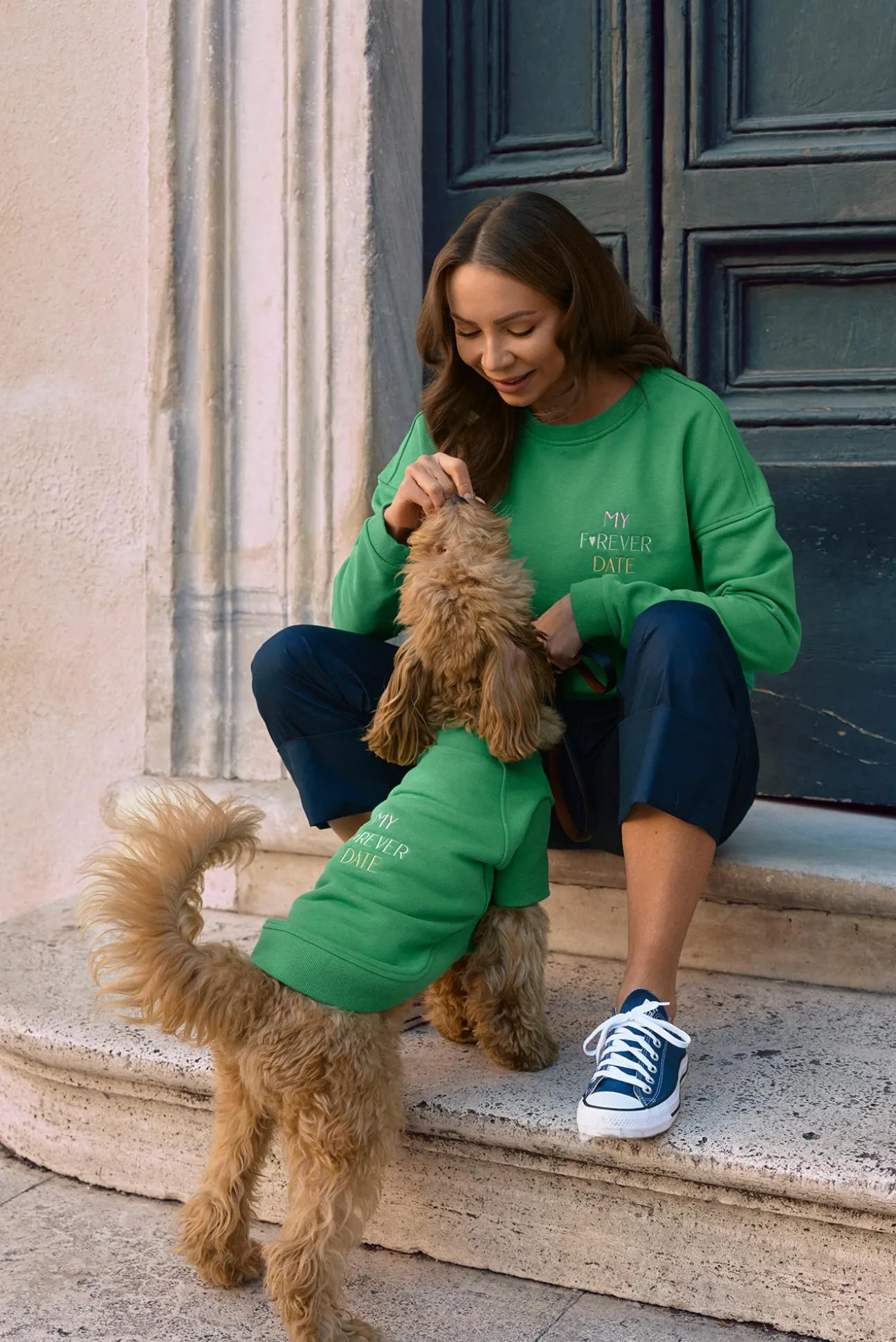 BLUZA DAMSKA Z HAFTOWANYM NAPISEM - GINGER