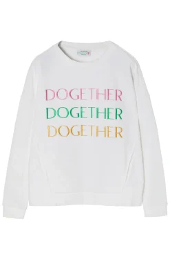 BLUZA DAMSKA Z HAFTOWANYM NAPISEM - GINGER