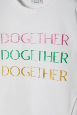 BLUZA DAMSKA Z HAFTOWANYM NAPISEM - GINGER