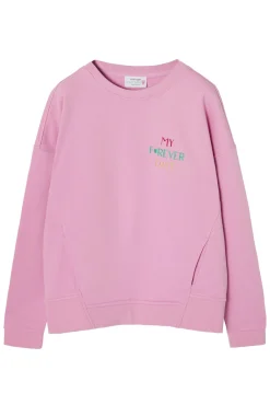 BLUZA DAMSKA Z HAFTOWANYM NAPISEM - GINGER