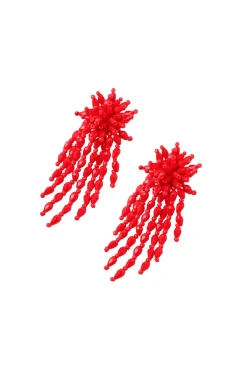 CZERWONE KOLCZYKI Z KORALIKÓW — AMBERRY