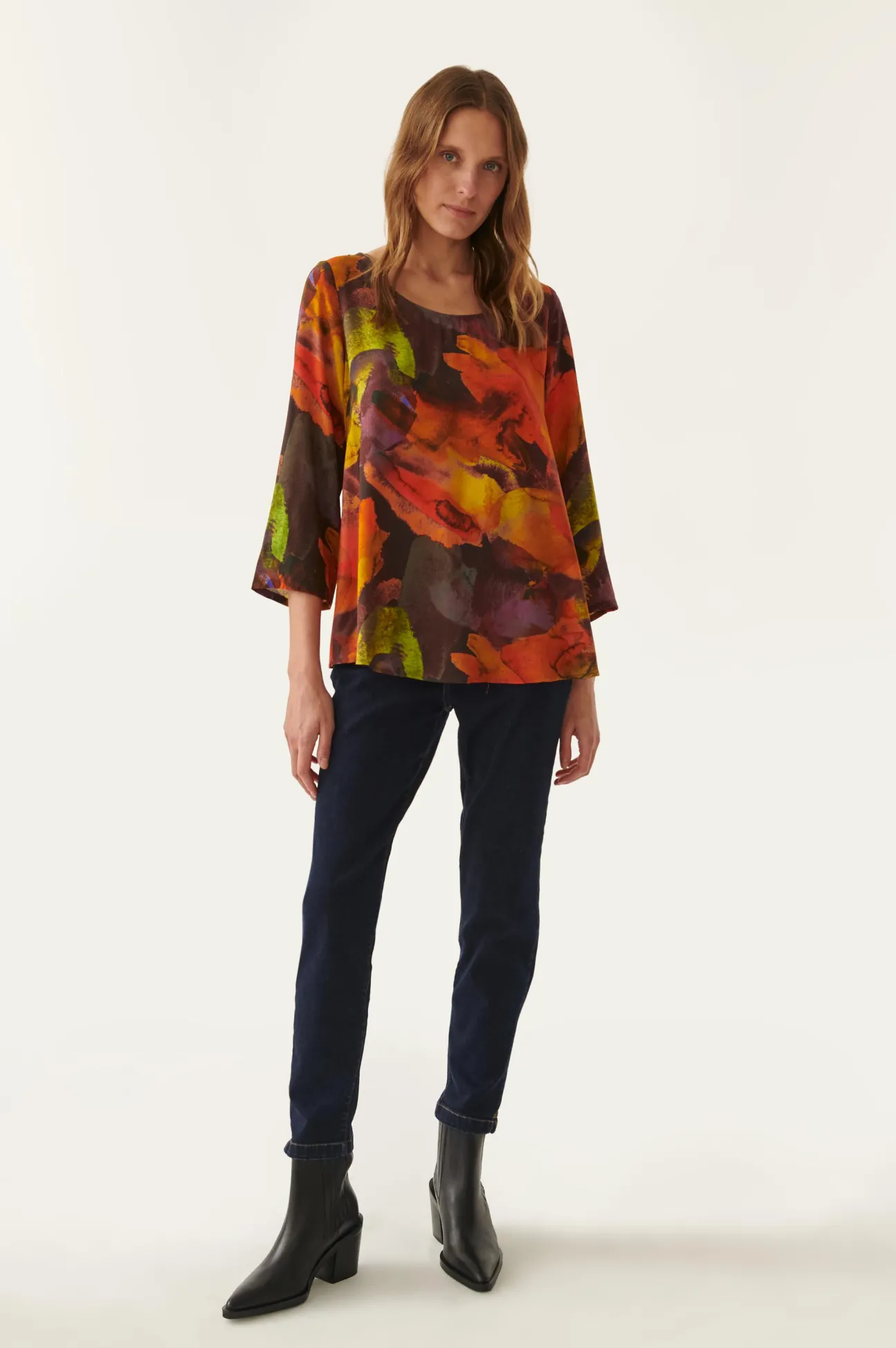 DAMSKA BLUZKA W PRINT AFINAMIA