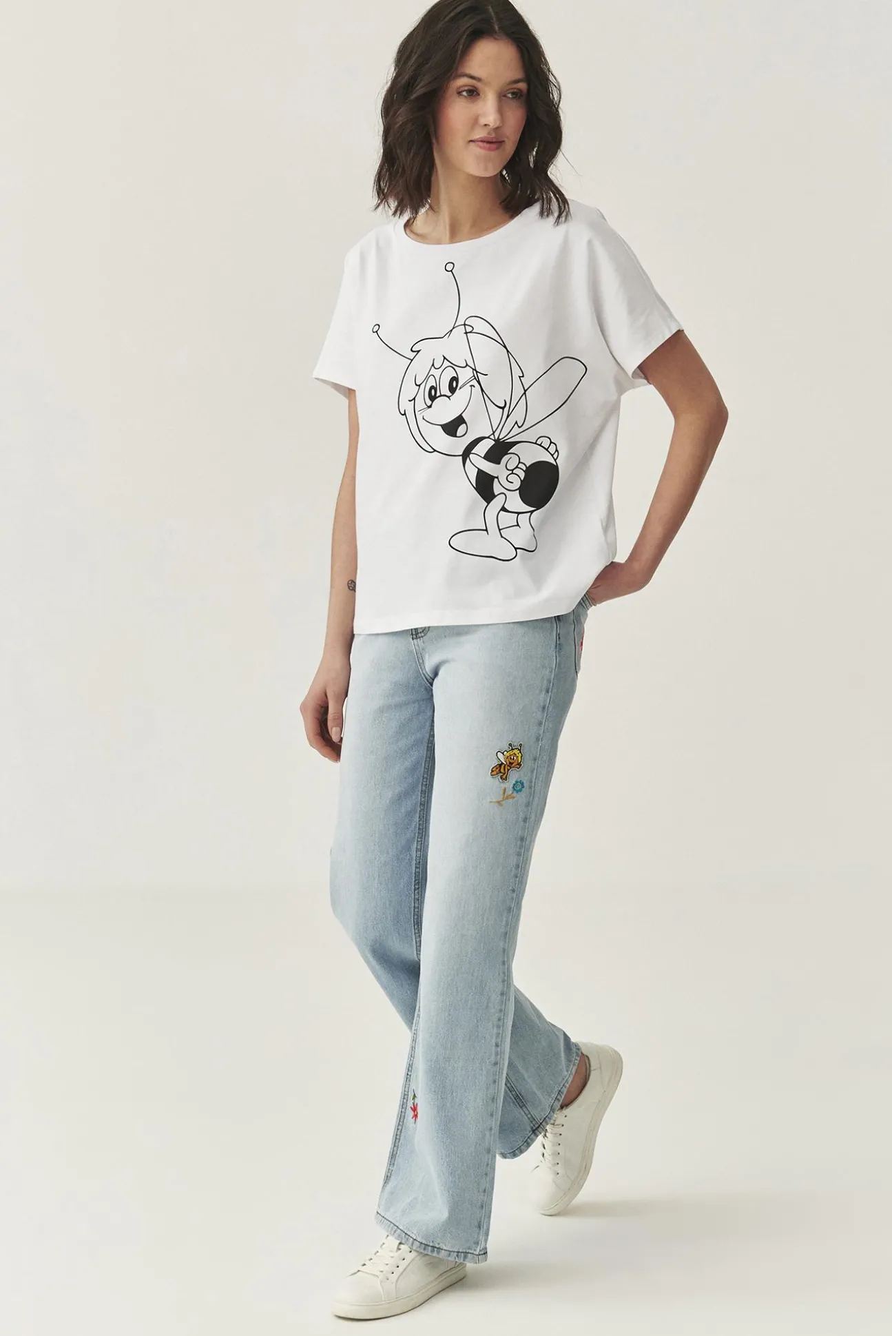 DENIMOWE SPODNIE WIDE LEG — RISO