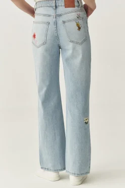 DENIMOWE SPODNIE WIDE LEG — RISO