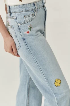 DENIMOWE SPODNIE WIDE LEG — RISO