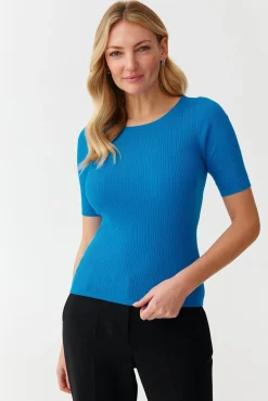 DOPASOWANY SWETER DAMSKI W PRĄŻKI - SALMIKO