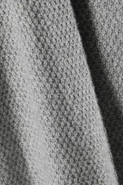 DŁUGI STRUKTURALNY SWETER DAMSKI TYPU KARDIGAN - PULOVER