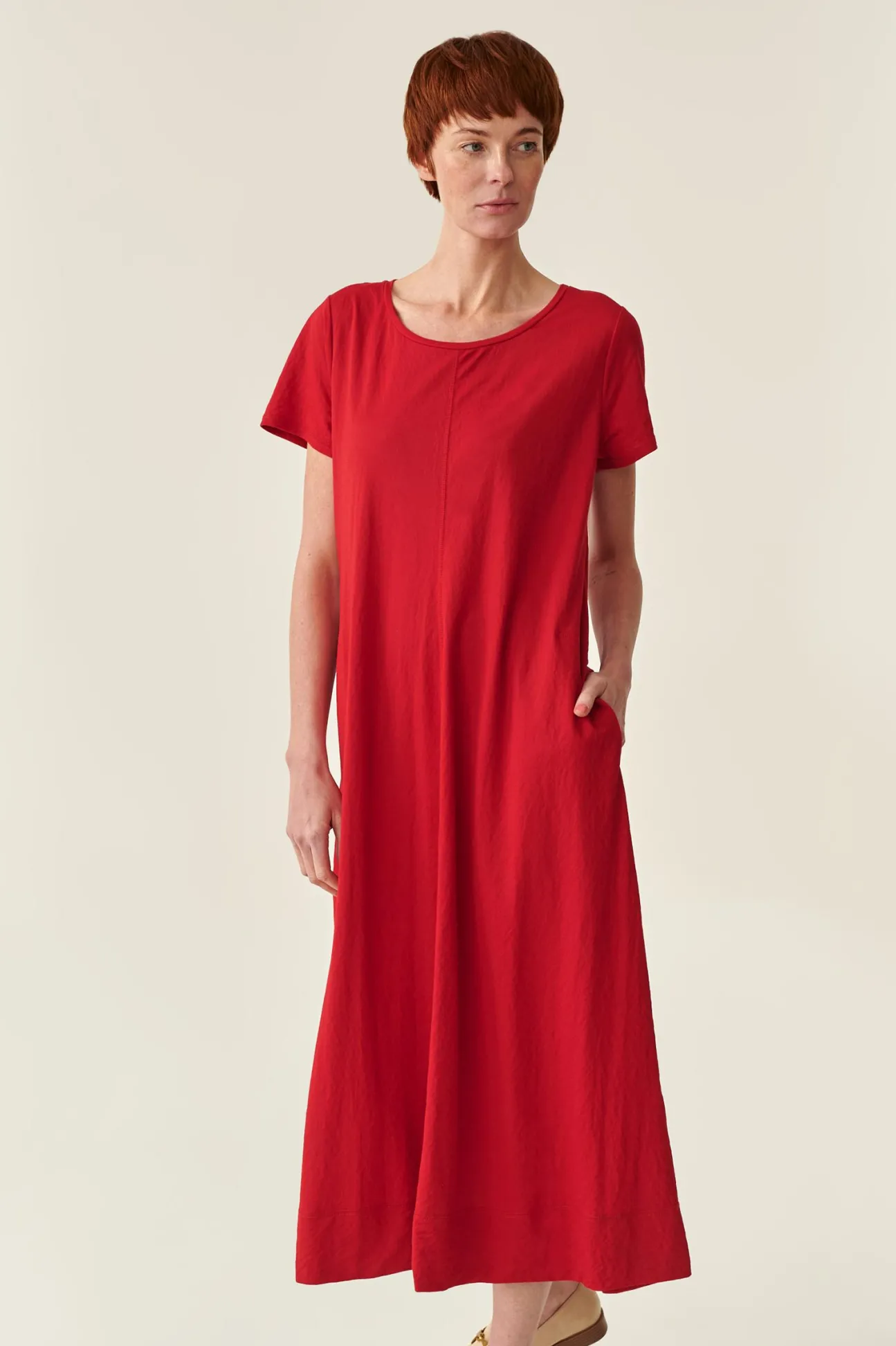 DZIANINOWA SUKIENKA MAXI GARDINA