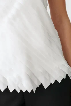 ELEGANCKA TKANINOWA BLUZKA DAMSKA Z KRÓTKIM RĘKAWEM NAKO
