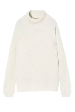 KLASYCZNY DAMSKI SWETER Z GOLFEM Z WEŁNY MERINO — BLANCHE