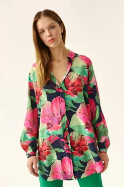 KOSZULA DAMSKA W KWIATOWY PRINT MALIBU