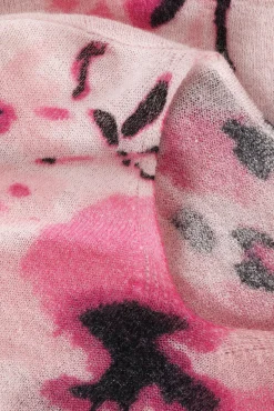 KWIECISTY SWETER DAMSKI Z MOHEREM W SKŁADZIE - SOLO