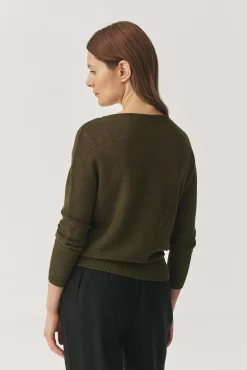 LEKKI SWETER Z LNEM I BAWEŁNĄ - NASHY