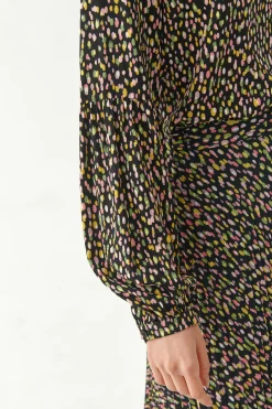 LUŹNA BLUZKA DAMSKA W PRINT MONKINA