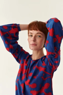 LUŹNA BLUZKA DAMSKA W PRINT MONKINA 1