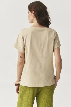 LUŹNY T-SHIRT Z BAWEŁNY - ANOKO 1