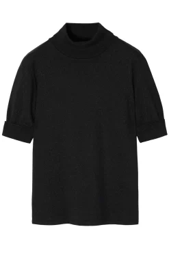 METALIZUJĄCY SWETER DAMSKI Z GOLFEM LU