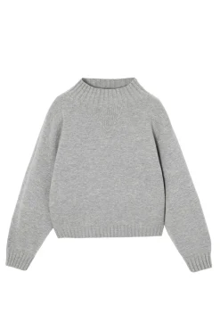 OVERSIZOWY SWETER DAMSKI Z PÓŁGOLFEM - MALMANA 1
