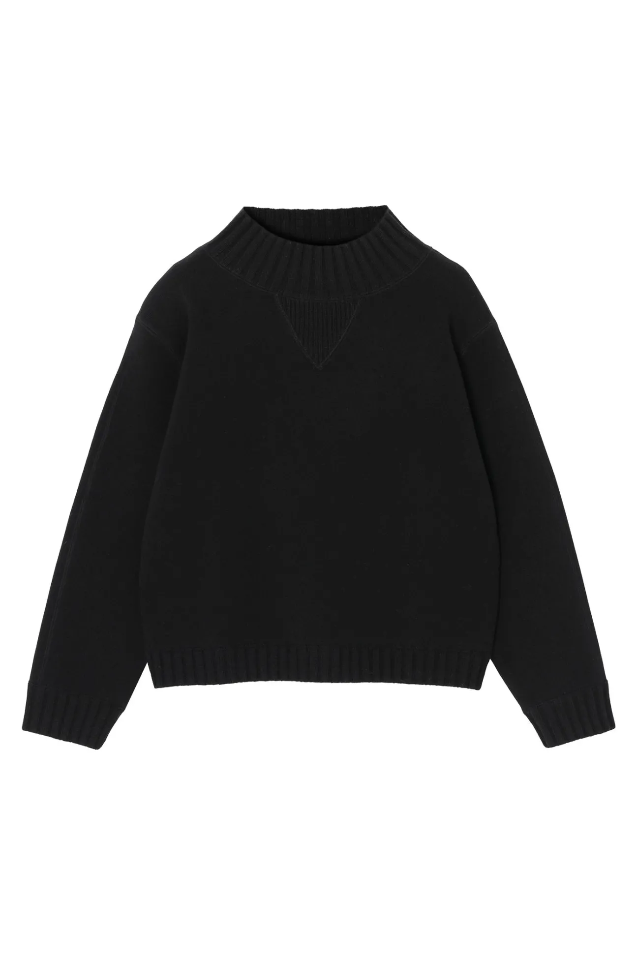 OVERSIZOWY SWETER DAMSKI Z PÓŁGOLFEM - MALMANA 1