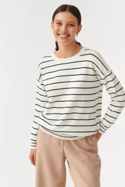 OVERSIZOWY SWETER DAMSKI W PASKI ASOKO
