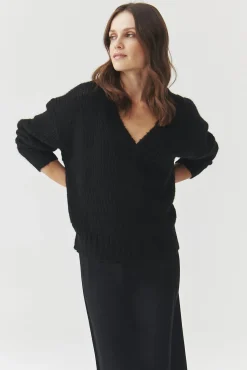 OVERSIZOWY SWETER Z WEŁNĄ I MOHERERM — DAHLIA