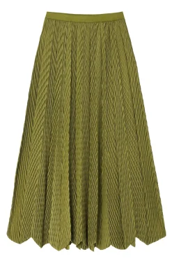 PLISOWANA SPÓDNICA MIDI - LAMARA