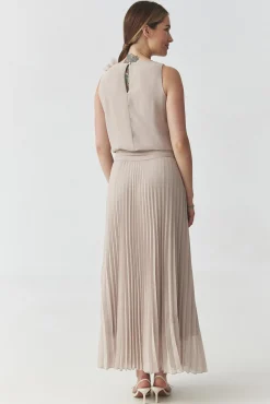 PLISOWANA SUKIENKA MAXI — ROZANI