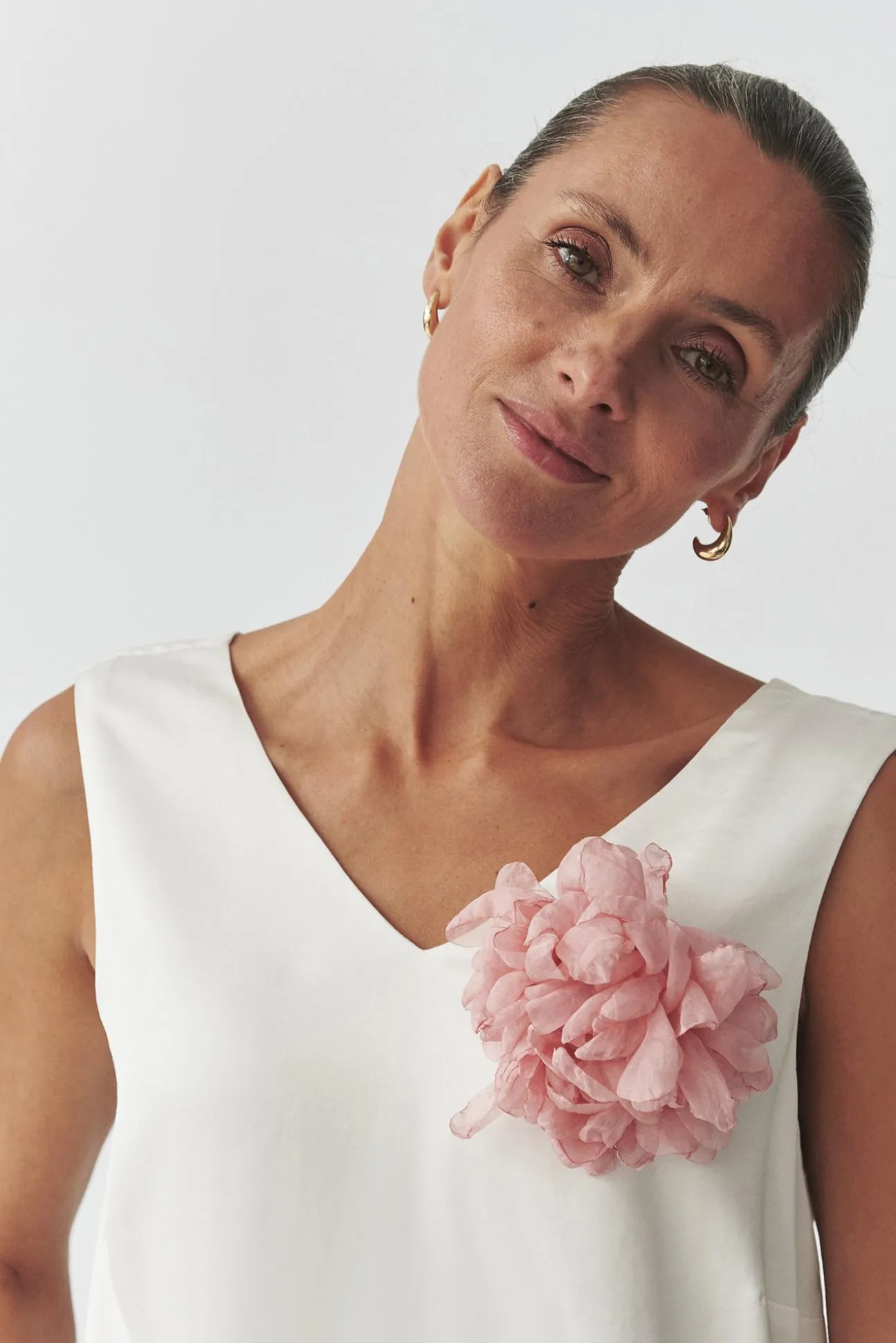 SATYNOWA BLUZKA Z WISKOZY - SUSENA