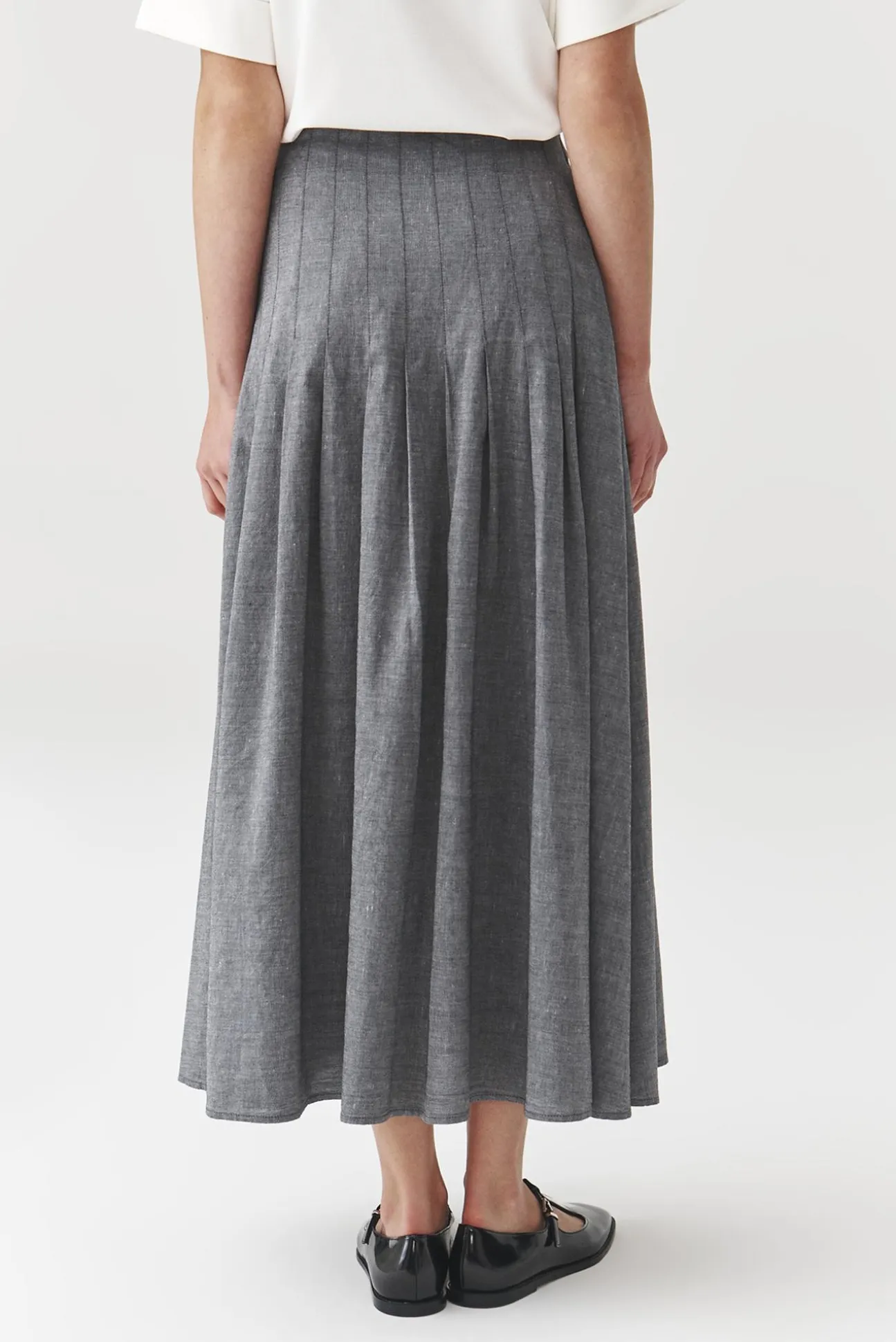 SPÓDNICA MIDI — LEO