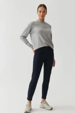 SPODNIE DAMSKIE O KROJU REGULAR FIT - ROMIKI