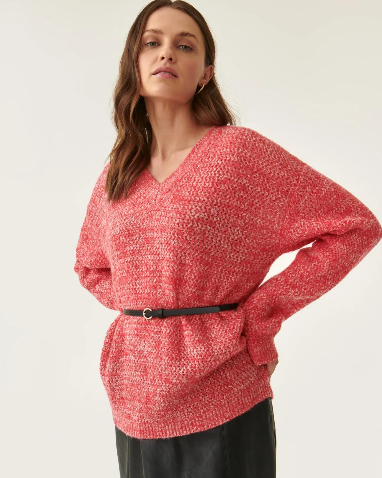 STRUKTURALNY SWETER DAMSKI LASO 1