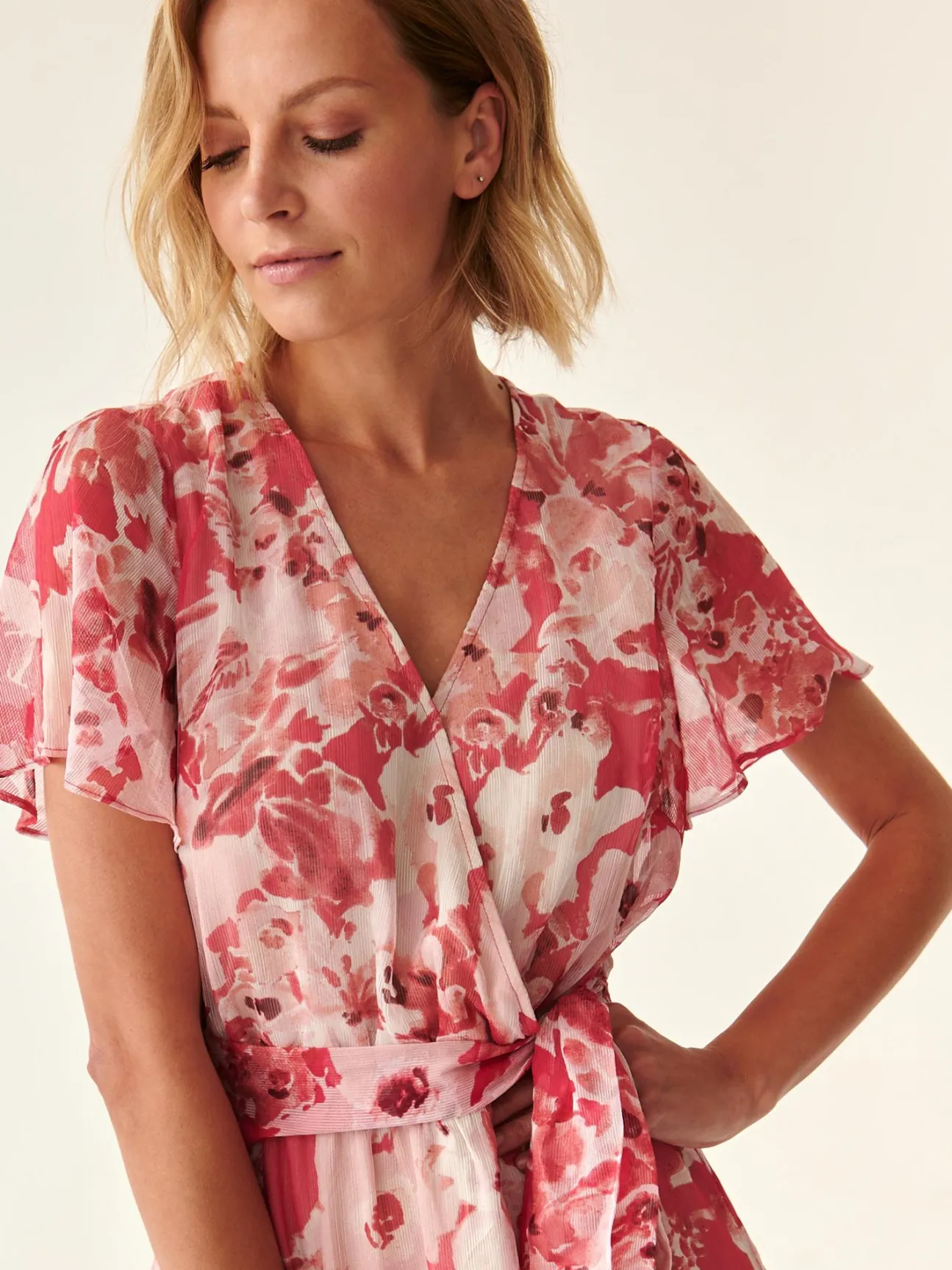 SUKIENKA MAXI W KWIATY SALMO
