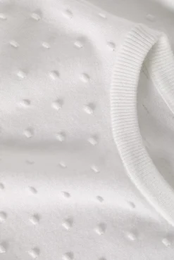 SWETER DAMSKI O SPLOCIE W KROPKI EWELA