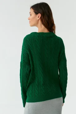 SWETER DAMSKI O WARKOCZOWYM SPLOCIE WENWENA