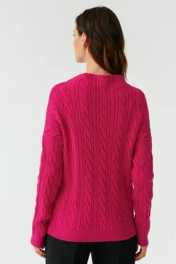 SWETER DAMSKI O WARKOCZOWYM SPLOCIE WENWENA