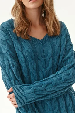 SWETER DAMSKI W OZDOBNE WARKOCZE NENE