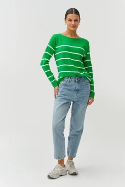 SWETER DAMSKI W PASKI O SWOBODNYM FASONIE - DROP 1