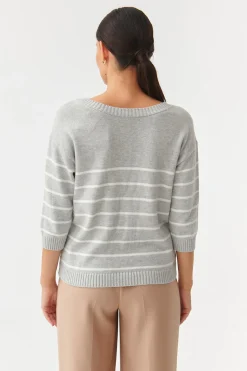 SWETER DAMSKI W PASKI Z GUZIKAMI SARE