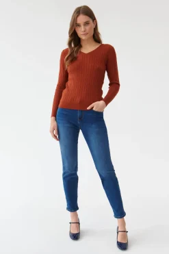 SWETER DAMSKI W SEREK WIRO
