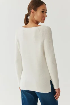 SWETER DAMSKI Z DEKOLTEM W SEREK - BORI