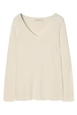SWETER DAMSKI Z DEKOLTEM W SEREK - BORI