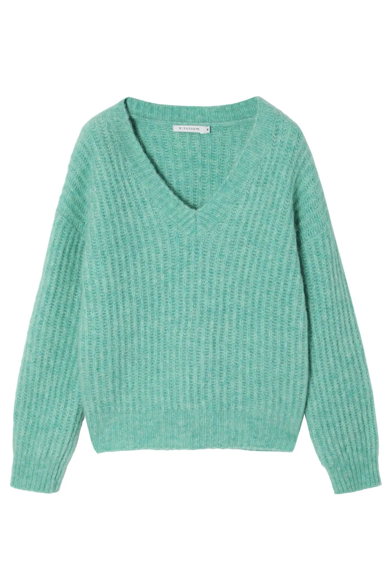 SWETER DAMSKI Z DEKOLTEM W SEREK — ASPEN